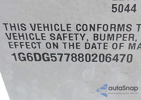 2008 Cadillac Cts Standard из США, поврежденный, VIN 1G6DG577880206470